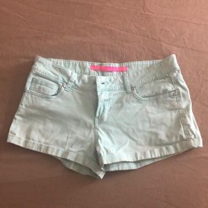 Mint green shorts